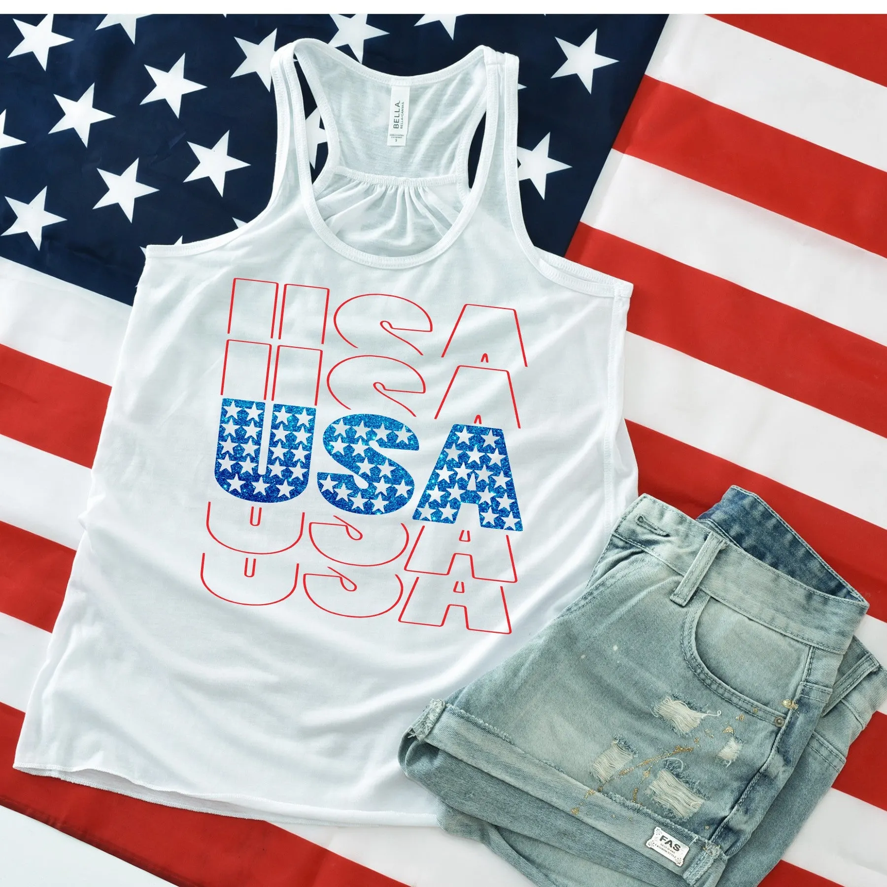 USA Racerback Tank