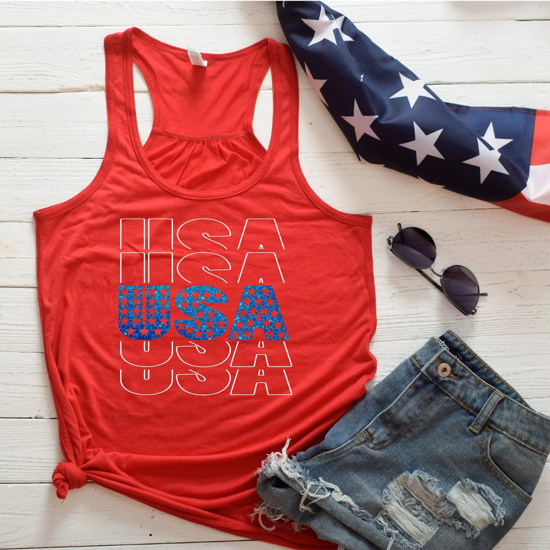 USA Racerback Tank