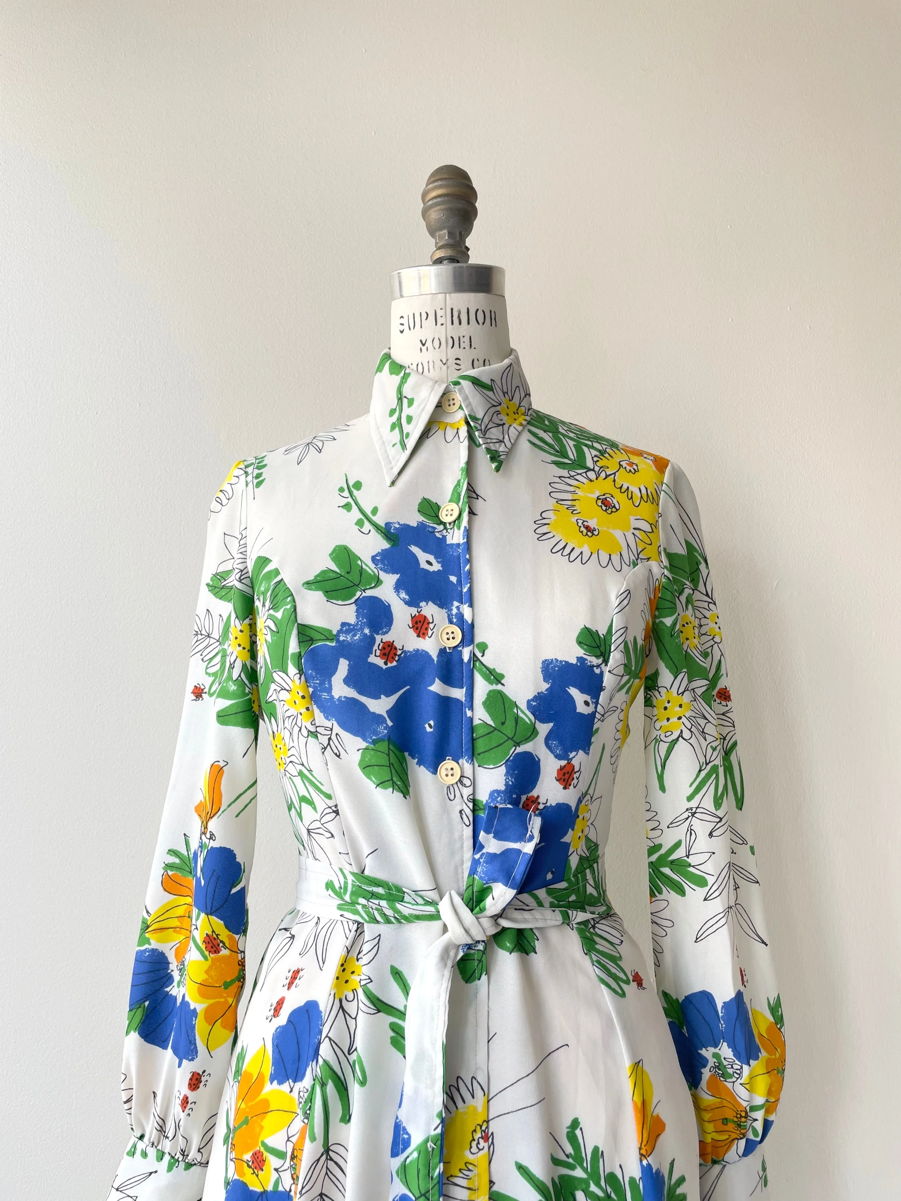 Vera Floral Shirtdress | 1970s