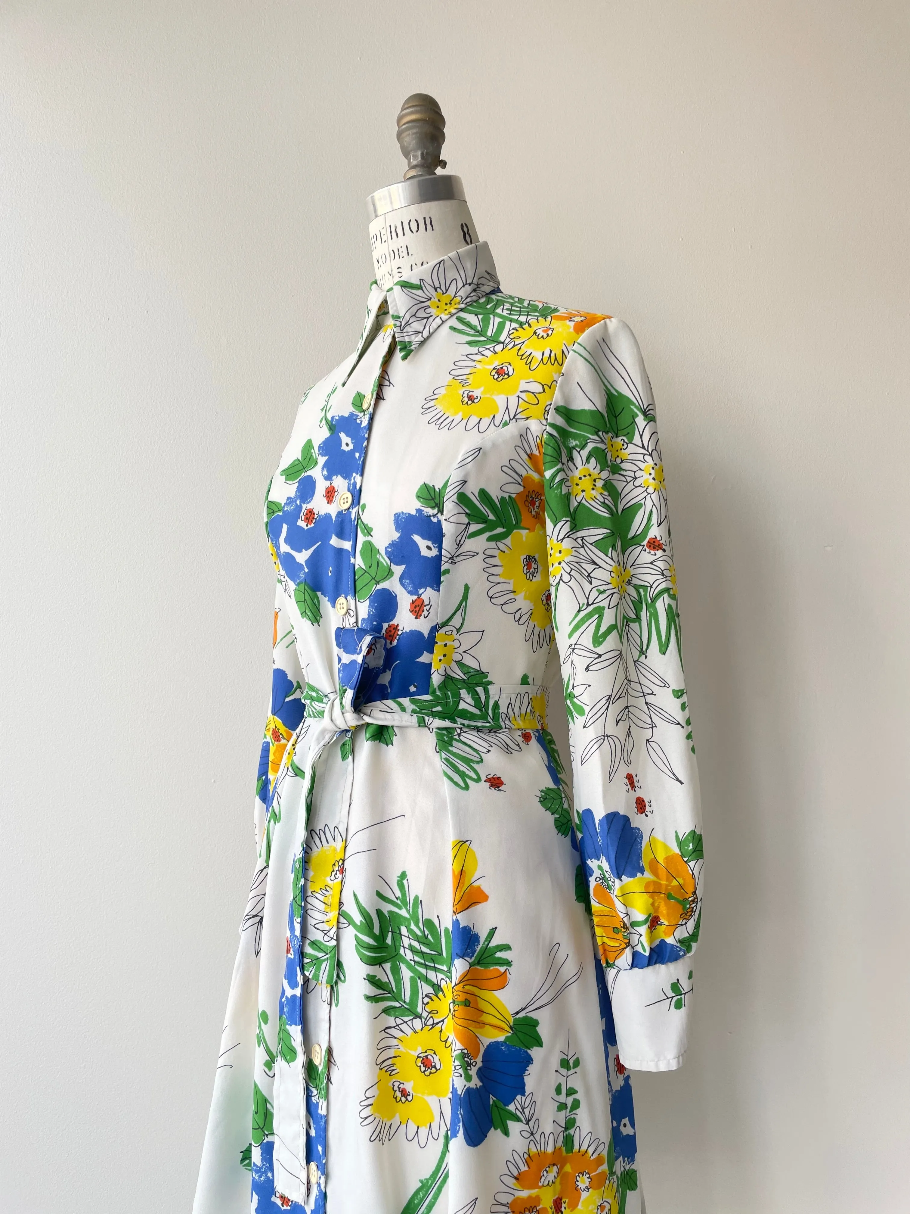 Vera Floral Shirtdress | 1970s