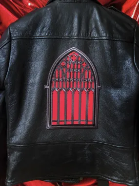 Window Over Salem Embroidered Back Patch DEMONIC PINFESTATION