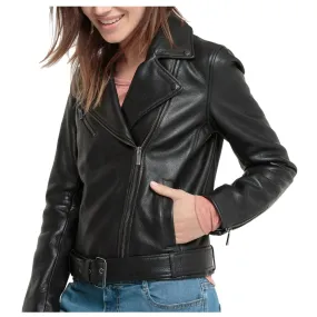 Women Lambskin Black Leather Jacket