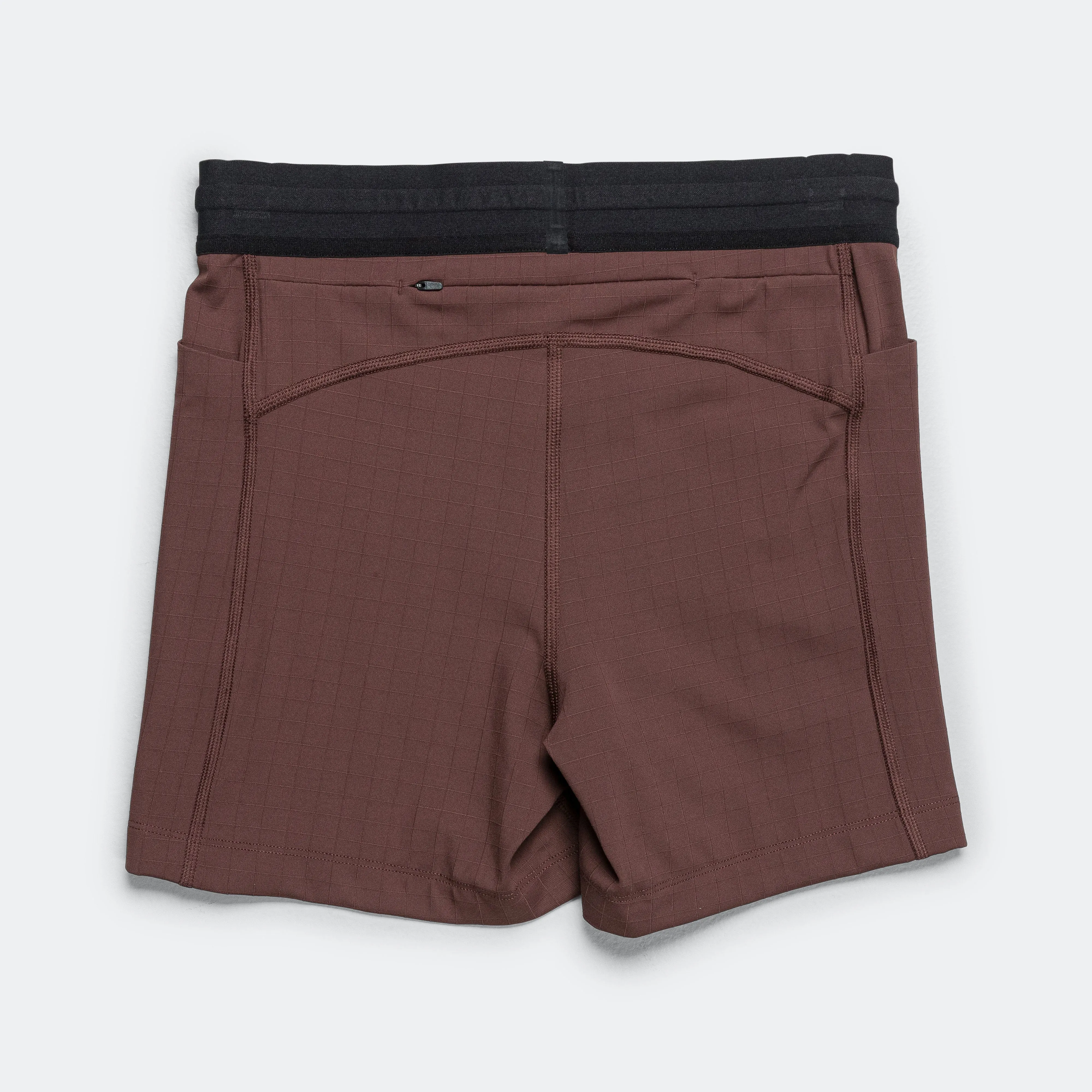 Womens Gridlock™ 5" Compression Short - Chocolate