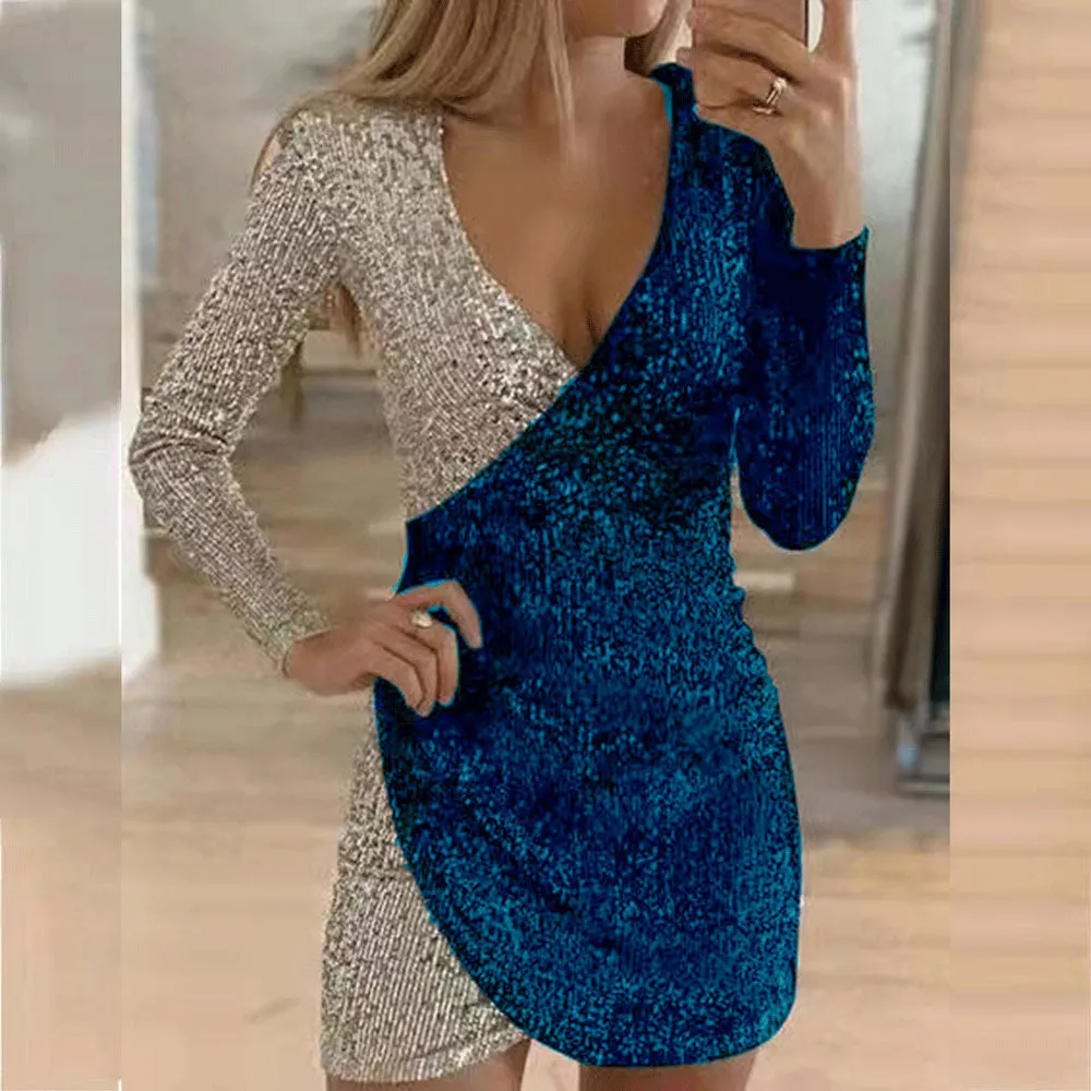 Women's | Sequins Wrap Dress