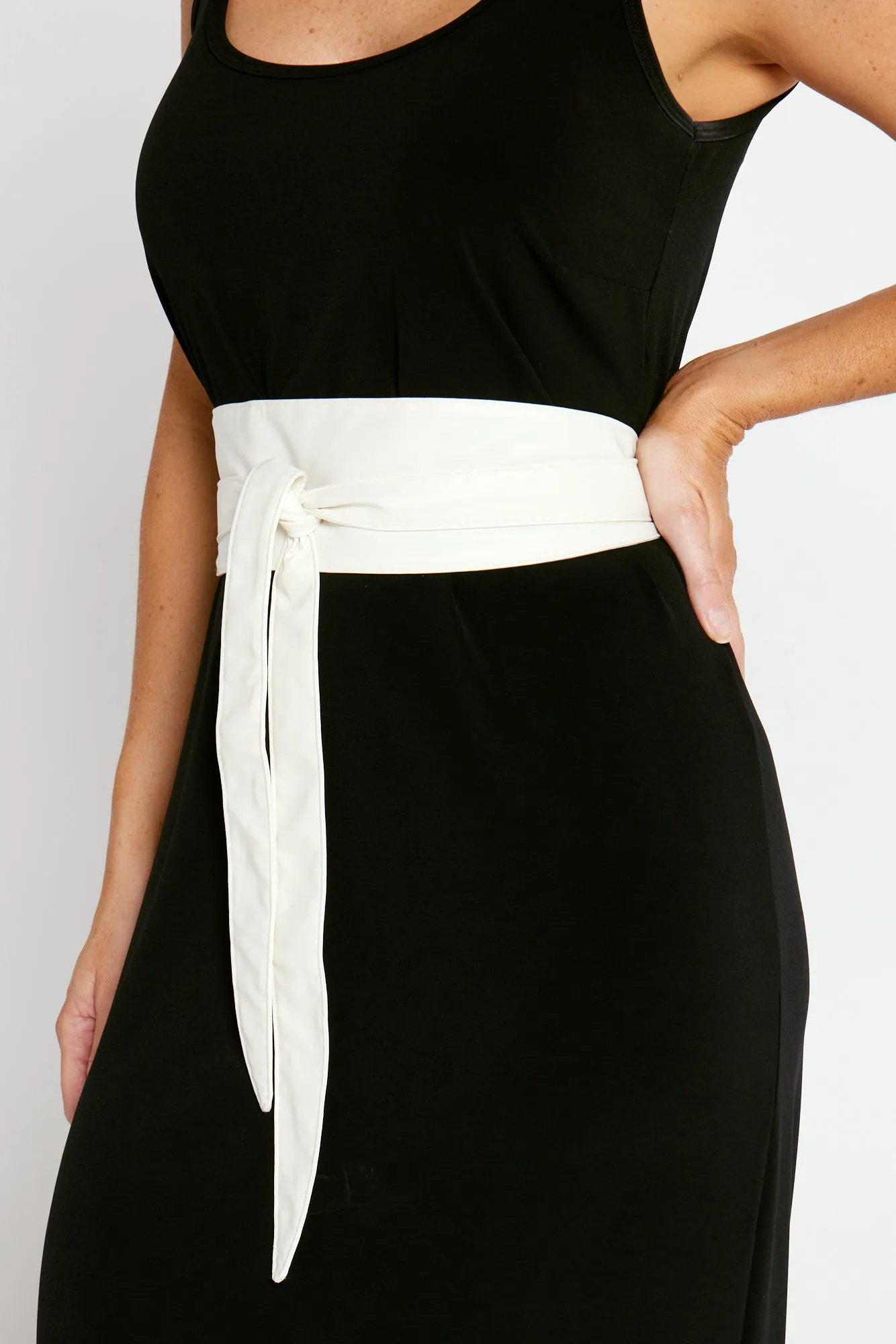 Wrap and Tie Belt - Ivory