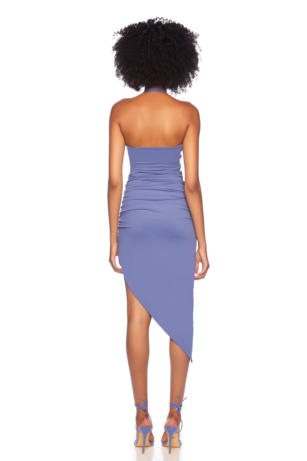 wrap halter dress